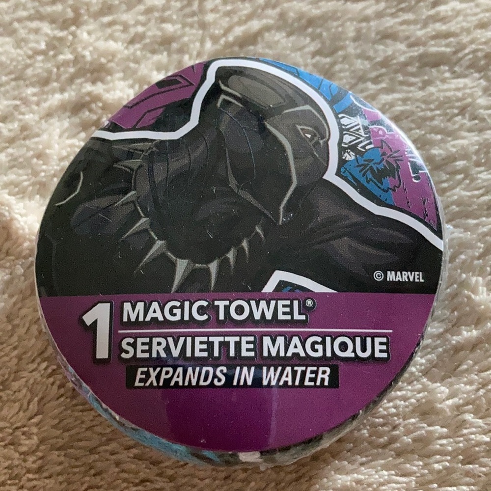 Black Panther Marvel MagicTowel Compressed